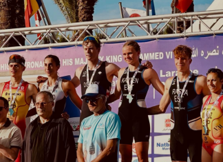 Triple pódium español en la Copa de África de Larache Triple podio en la Copa de África de Larache con Natalia , Marina Muñoz y Alejandro Pla