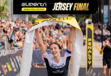 Cassandre Beaugrand y Matt Hauser vencen en la gran final de la Supertri de Jersey