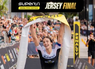 Cassandre Beaugrand y Matt Hauser vencen en la gran final de la Supertri de Jersey